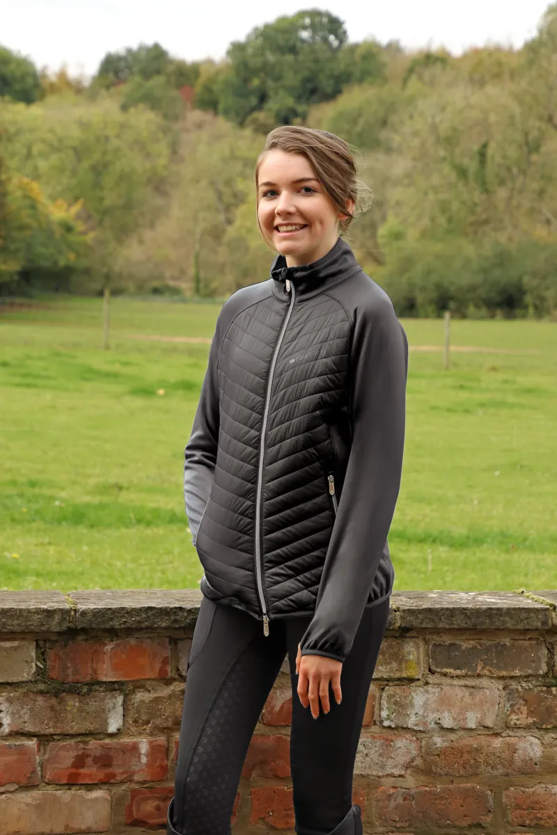 Hy Equestrian Synergy Sync Lightweight Padded Jacket - Black-2